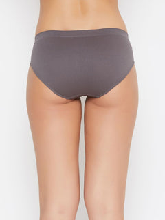 Seamless Women's Mid Waist Solid Panty