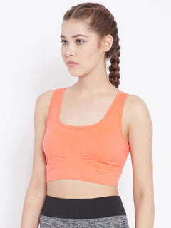 Seamless Low Impact Racer Back Sports Bra For Women