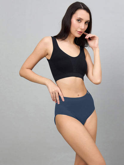 Seamless Women’s High-Rise Soft & Lightweight Hipster Briefs (Pack of 3)