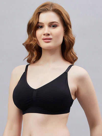 C9 AIRWEAR Full Coverage Seamless Everyday Bra for Women - Black