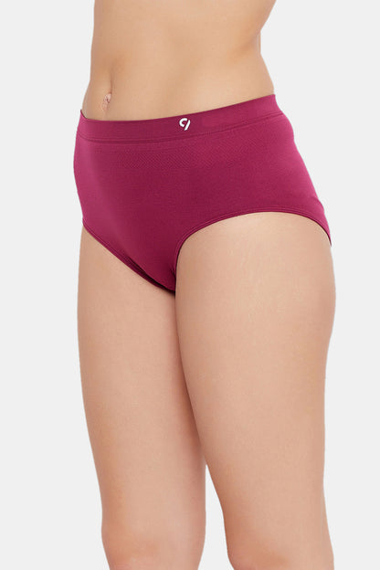 Seamless Mid Waist Multi-Colour Solid Briefs For Women