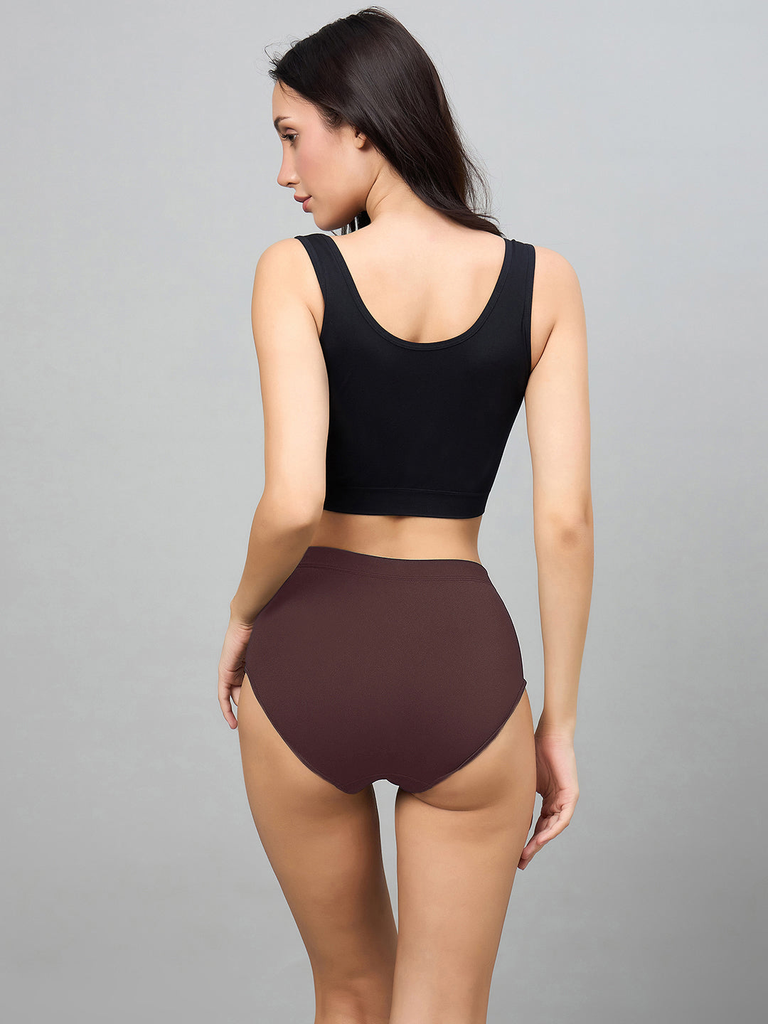 Seamless Women’s High-Rise Soft & Lightweight Hipster Briefs (Pack of 3)