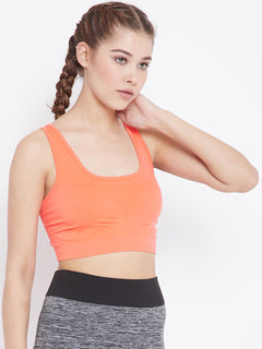 Seamless Low Impact Racer Back Sports Bra For Women