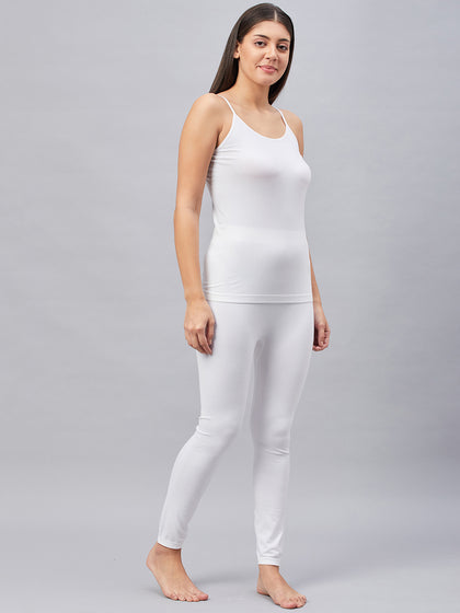 Seamless Heatmax Women Thermal Camisole  White