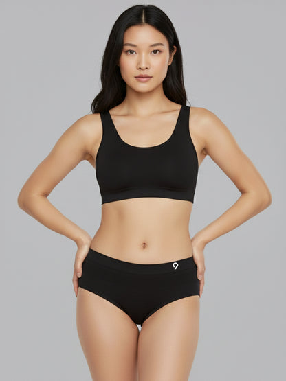 Women Seamless Mid-Rise Lightweight & Breathable Briefs (Pack Of 3)