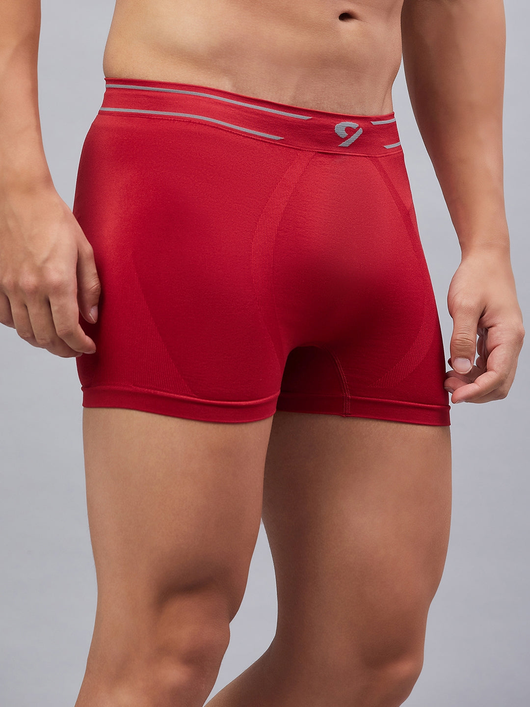 C9 Airwear Red Seamless Trunk For Men