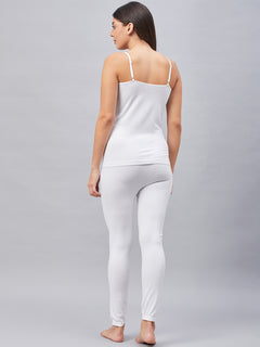 Seamless Heatmax Women Thermal Camisole  White