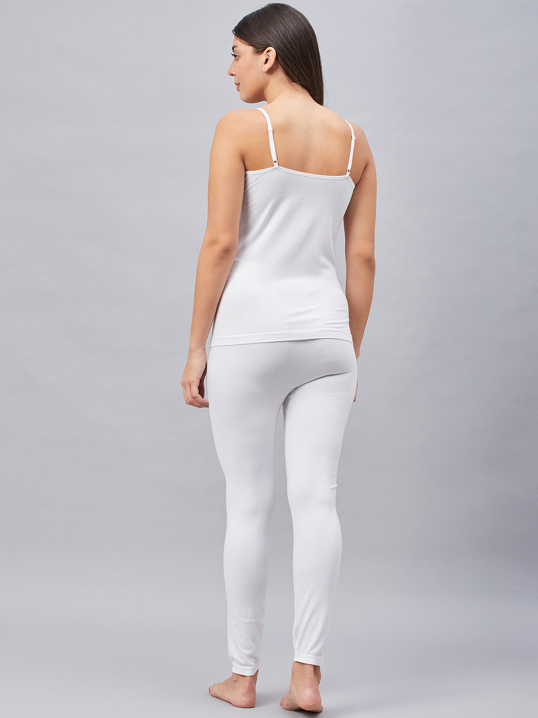 Seamless Heatmax Women Thermal Camisole  White