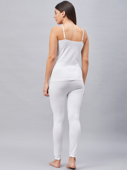 Seamless Heatmax Women Thermal Camisole  White