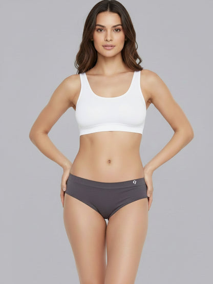 Women Seamless Mid-Rise Lightweight & Breathable Briefs (Pack Of 3)