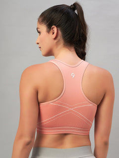 Seamless Women's Active Sports Bra with Pads
