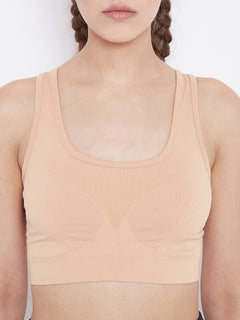 Seamless Low Impact Racer Back Sports Bra For Women