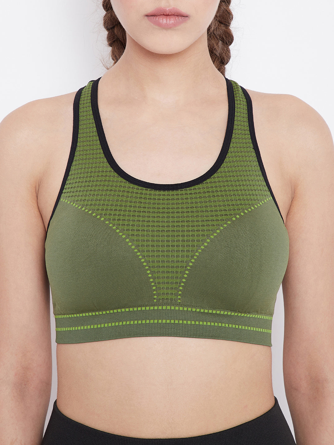 Seamless Women's Active Sports Bra with Pads