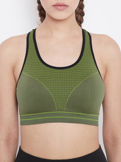 Seamless Women's Active Sports Bra with Pads