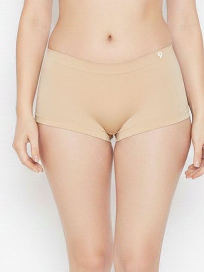Women Seamless Boy Shorts Breathable & Soft Waistband(Pack Of 2)