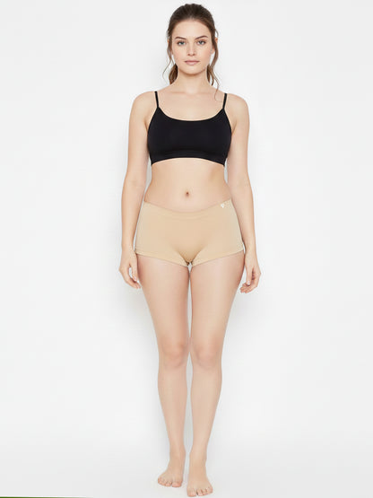 C9 Airwear Pack of 2 Seamless Breathable Boy Shorts Soft,Stretchy & Sweat-Friendly