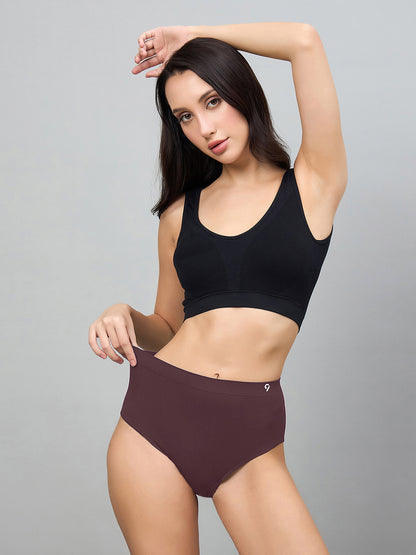 Seamless Women’s High-Rise Soft & Lightweight Hipster Briefs (Pack of 3)