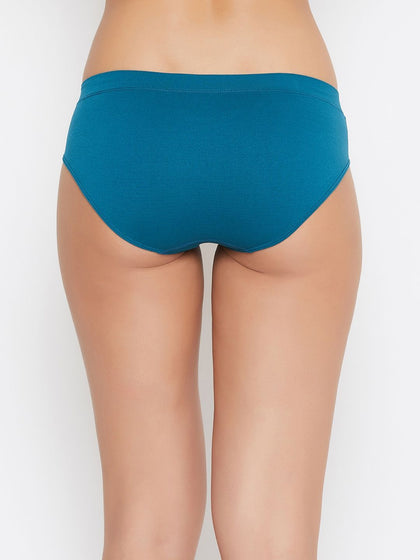 Seamless Women's Mid Waist Solid Panty