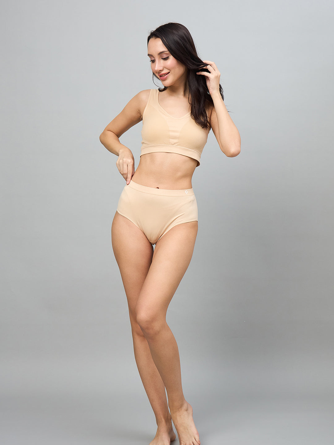 Seamless  High-Rise Soft & Lightweight Hipster Briefs (Pack of 3)