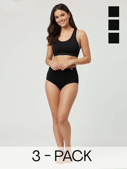 C9 Airwear Seamless Women Hipster Pack of 3 Waistband & 4-Way Stretch Comfort