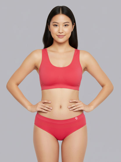 Women Seamless Mid-Rise Lightweight & Breathable Briefs (Pack Of 3)