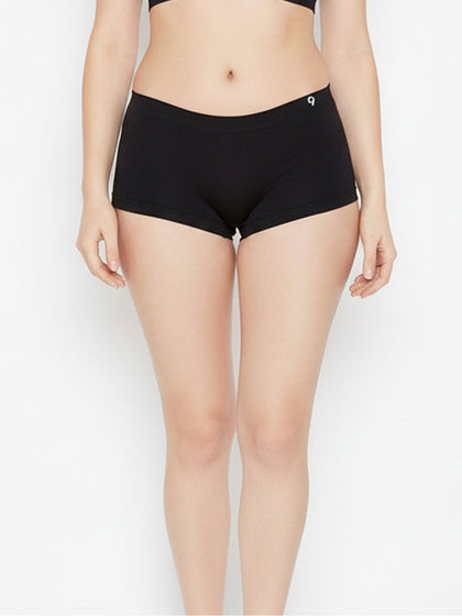 Women's Seamless Soft & Breathable Boy Leg Panties (Pack Of 2)