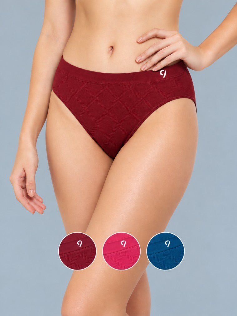 Seamless Mid Briefs - Pack Of 3