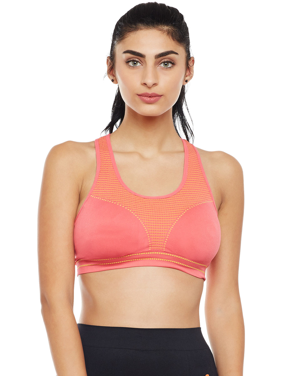 Buy C9 Airwear Seamless Women's Active Sports Bra with Pads - Pink