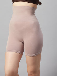 Seamless Cotton High Waist Thigh Shaper For  - Latte