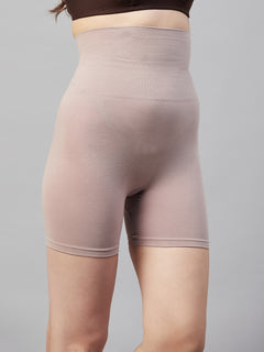 Seamless Cotton High Waist Thigh Shaper For  - Latte