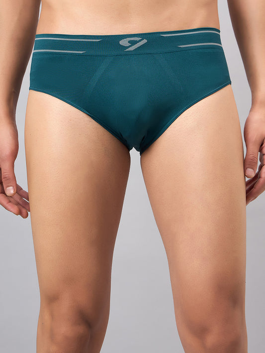 C9 AIRWEAR Skin friendly Seamless Briefs for Men - Teal Green