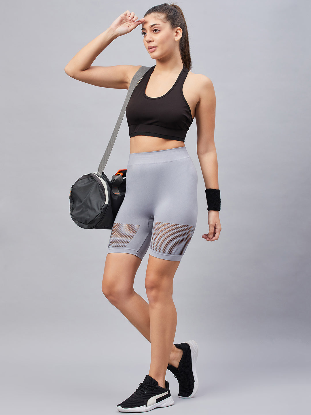 C9 Airwear Seamless Comfort Women Sport Shorts - Grey