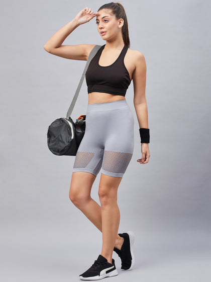 C9 Airwear Seamless Comfort Women Sport Shorts - Grey