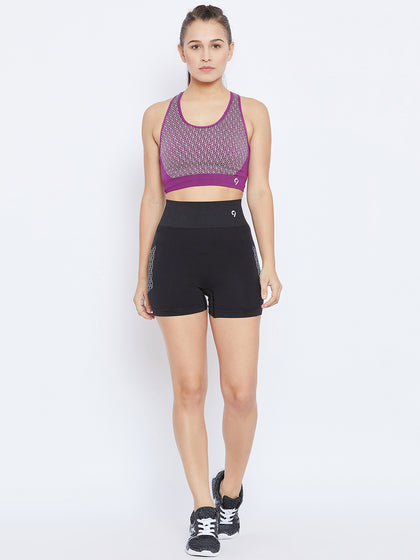 C9 Airwear Seamless Solid Women's Regular FlexFit Shorts - Black