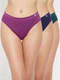 Seamless Women's Mid Waist Solid Briefs
