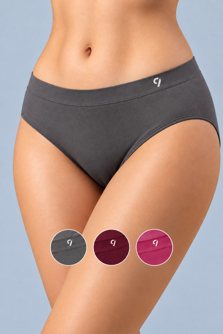 Seamless Mid Brief - Pack of 3