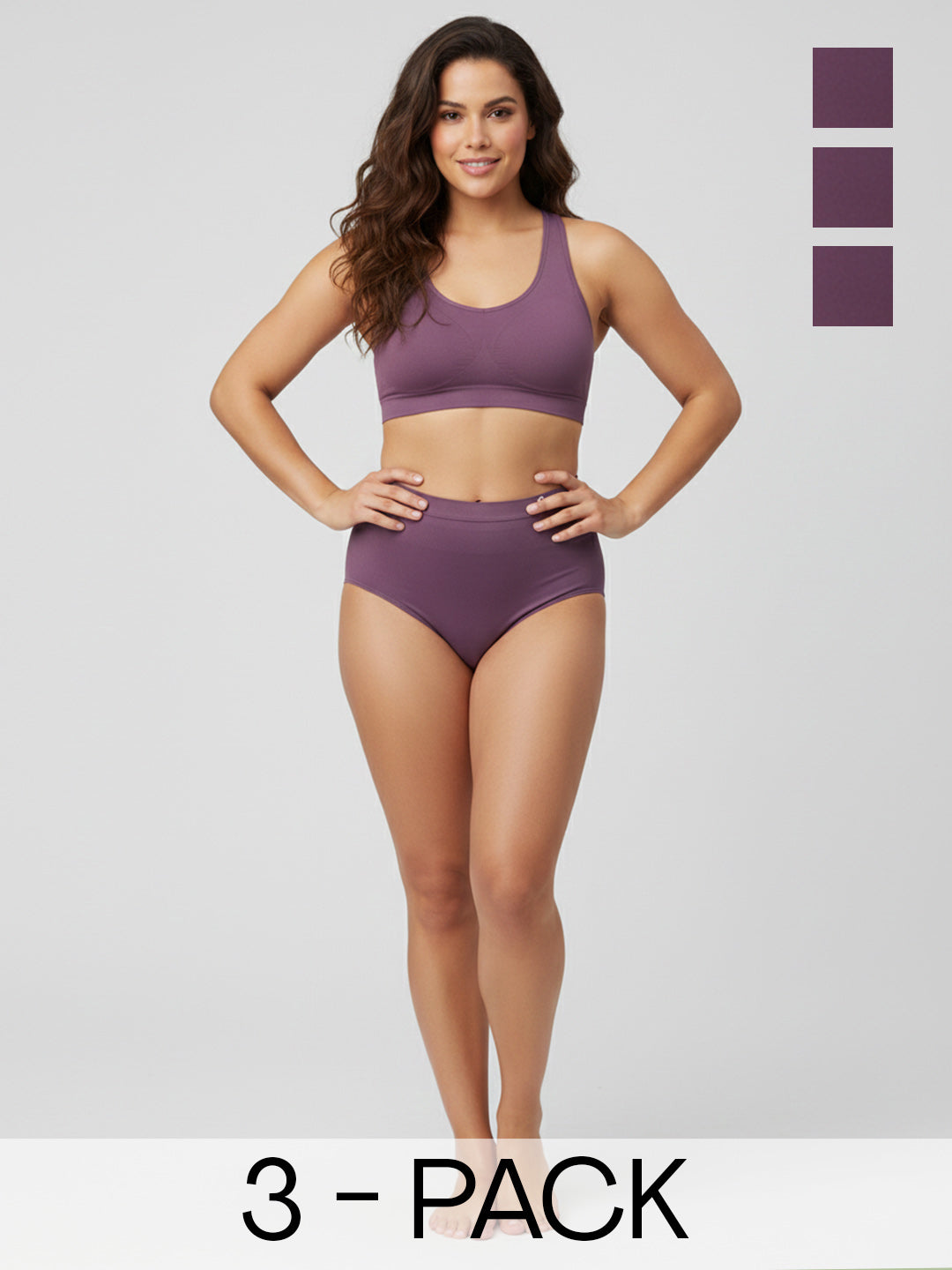 C9 Airwear Seamless Women's Hipster Pack of 3 Breathable Panties 4-Way Stretch & Quick-Dry