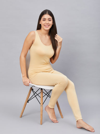 Heatmax Women Legging - Nude