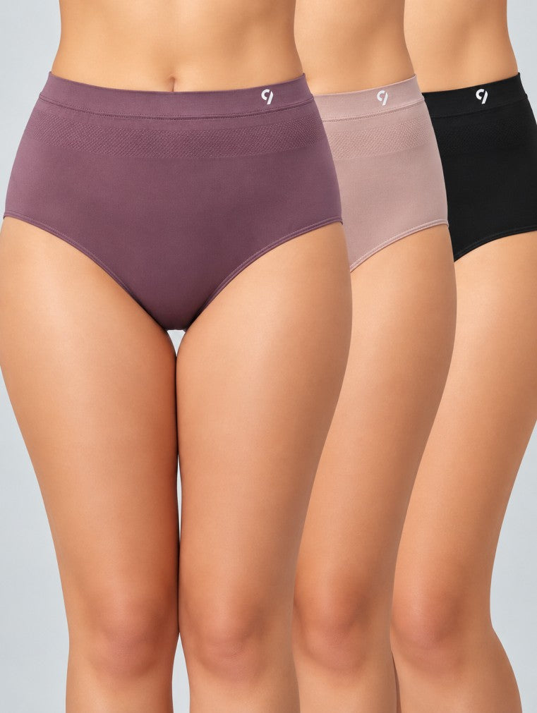 Seamless High Waist Hipster - Pack of 3