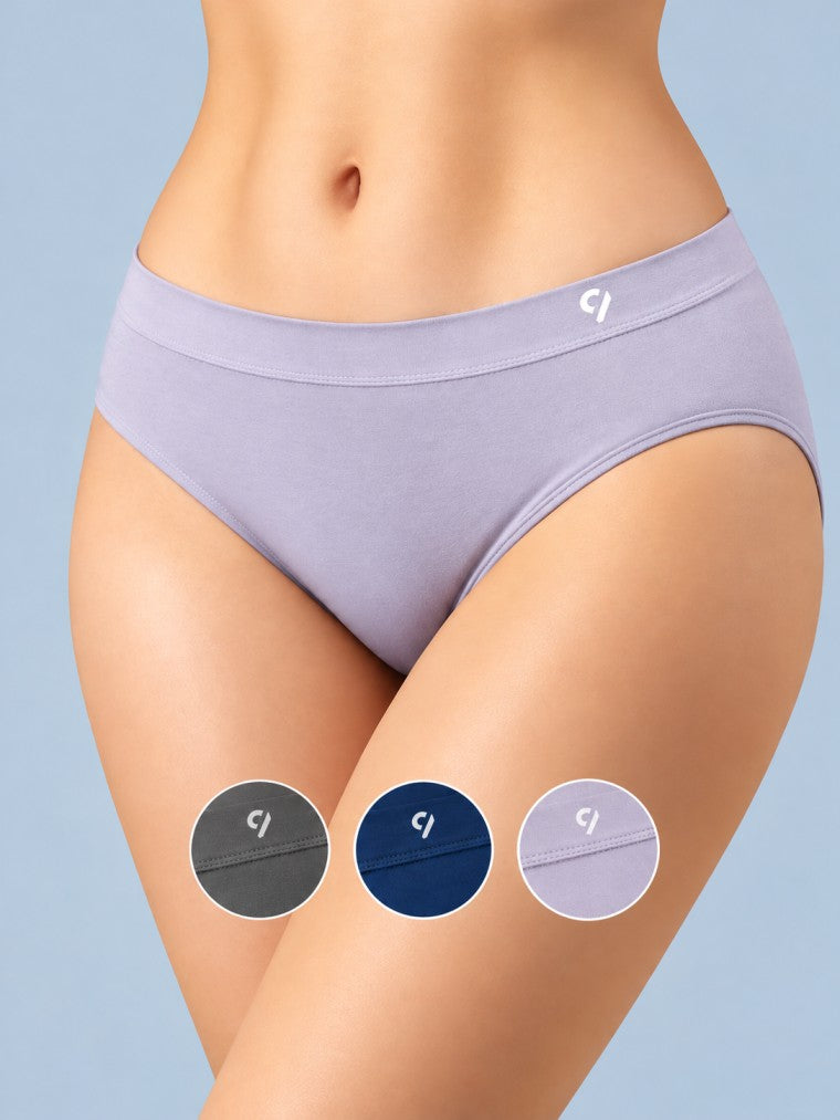 Seamless Mid briefs (Pack Of 3)
