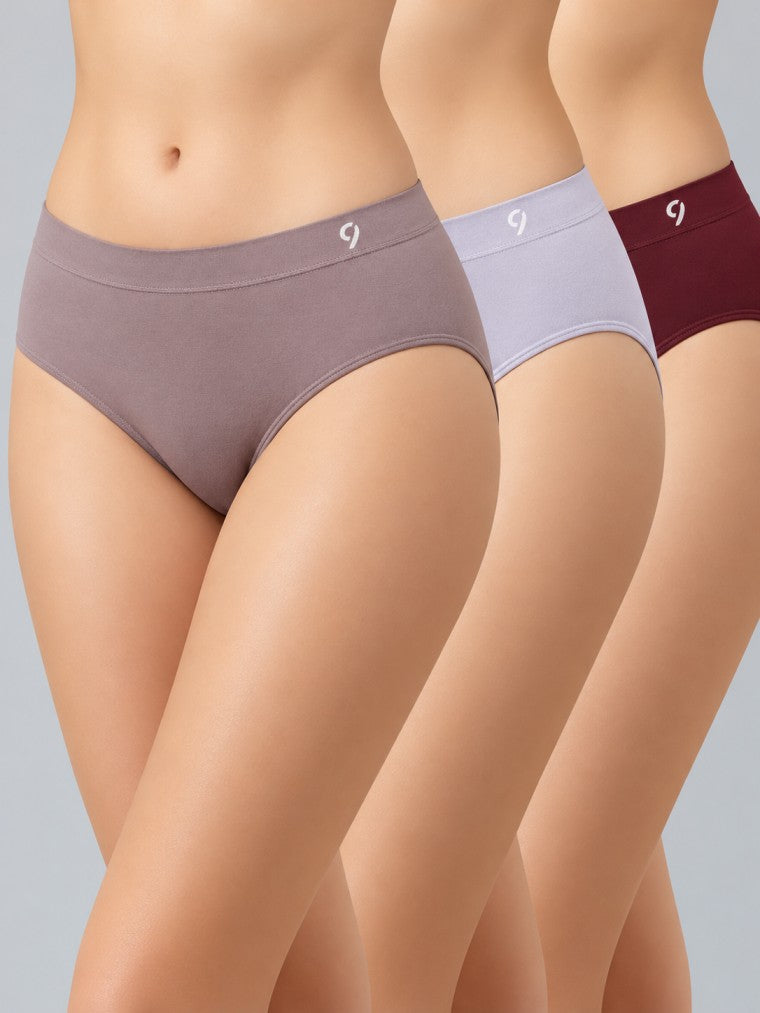 Seamless Mid briefs (Pack Of 3)