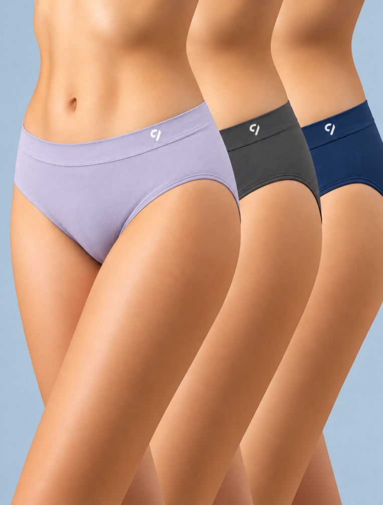Seamless Mid briefs (Pack Of 3)