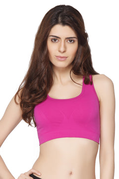 Seamless Low Impact Racer Back Sports Bra For Women