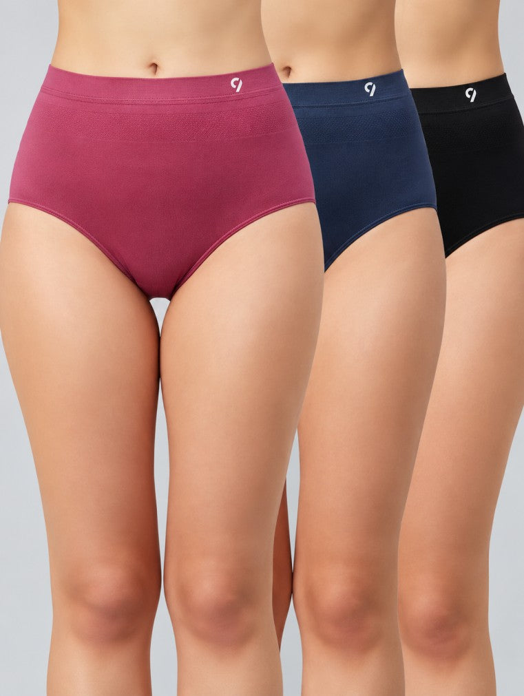 Seamless High Waist Hipster - Pack of 3