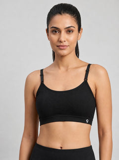 C9 Airwear seamless Full Coverage Padded Teen Rib Co-Ord Bra - Black