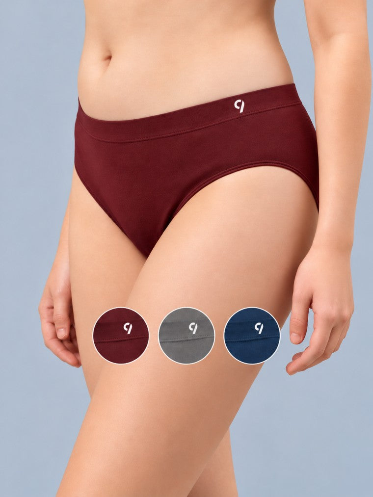 Seamless Mid Brief - Pack of 3