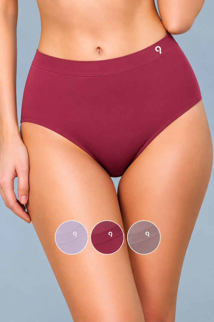 Seamless Ultra Soft & Comfort Mid Rise Panties (Pack Of 3)