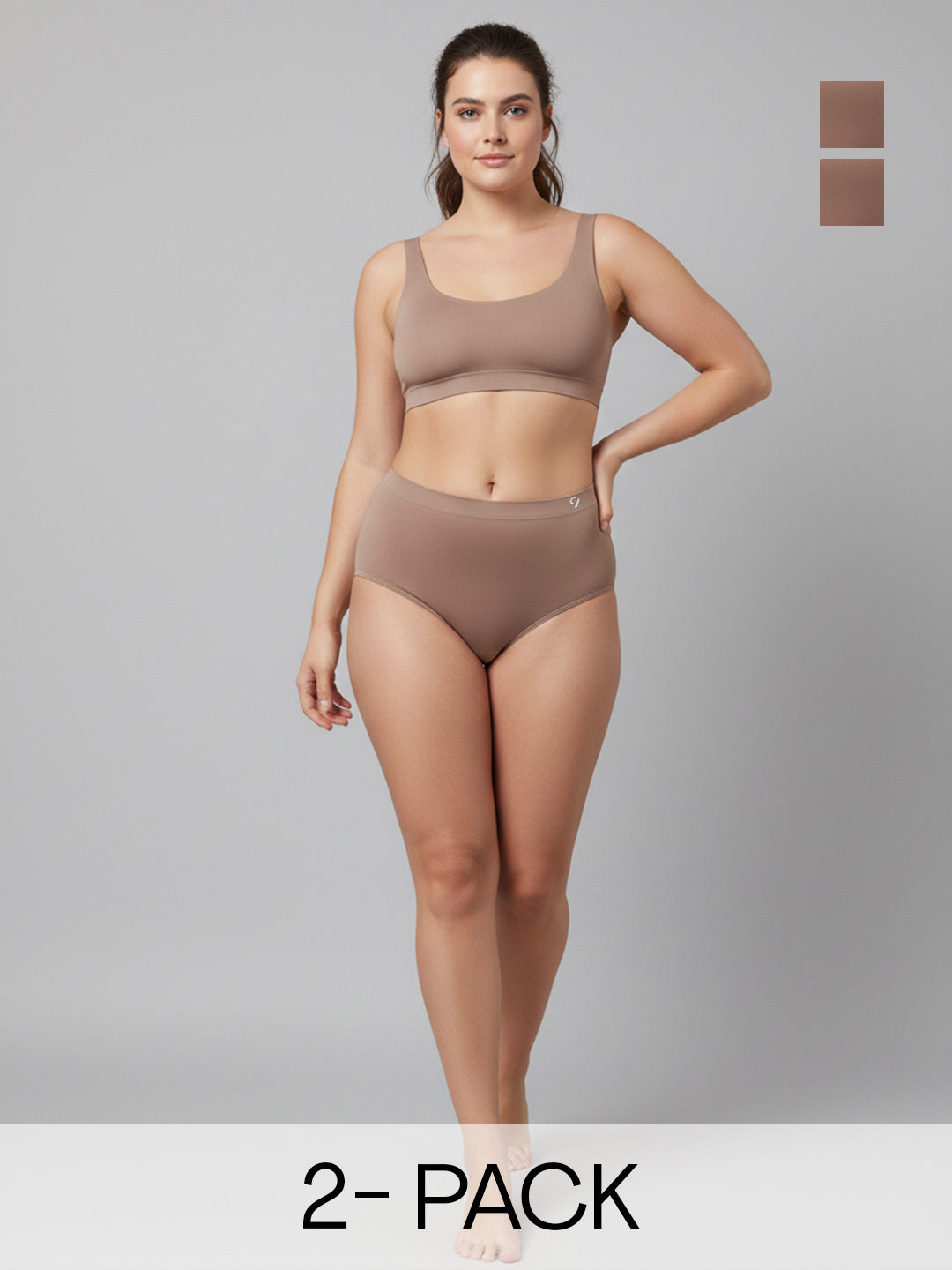 Seamless Women’s Hipster Soft Waistband & Comfort Briefs (Pack Of 2)