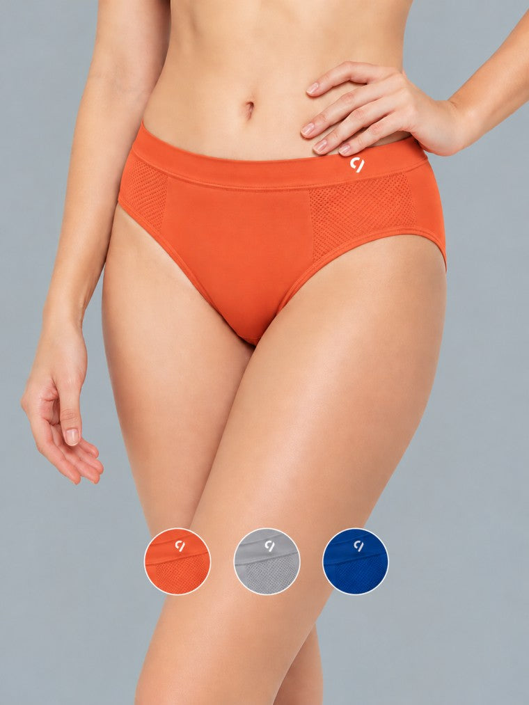 Seamless Mid-Rise Briefs(Pack Of 3)