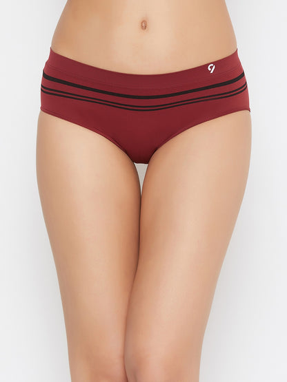 C9Airwear Seamless Maroon Panty for womens